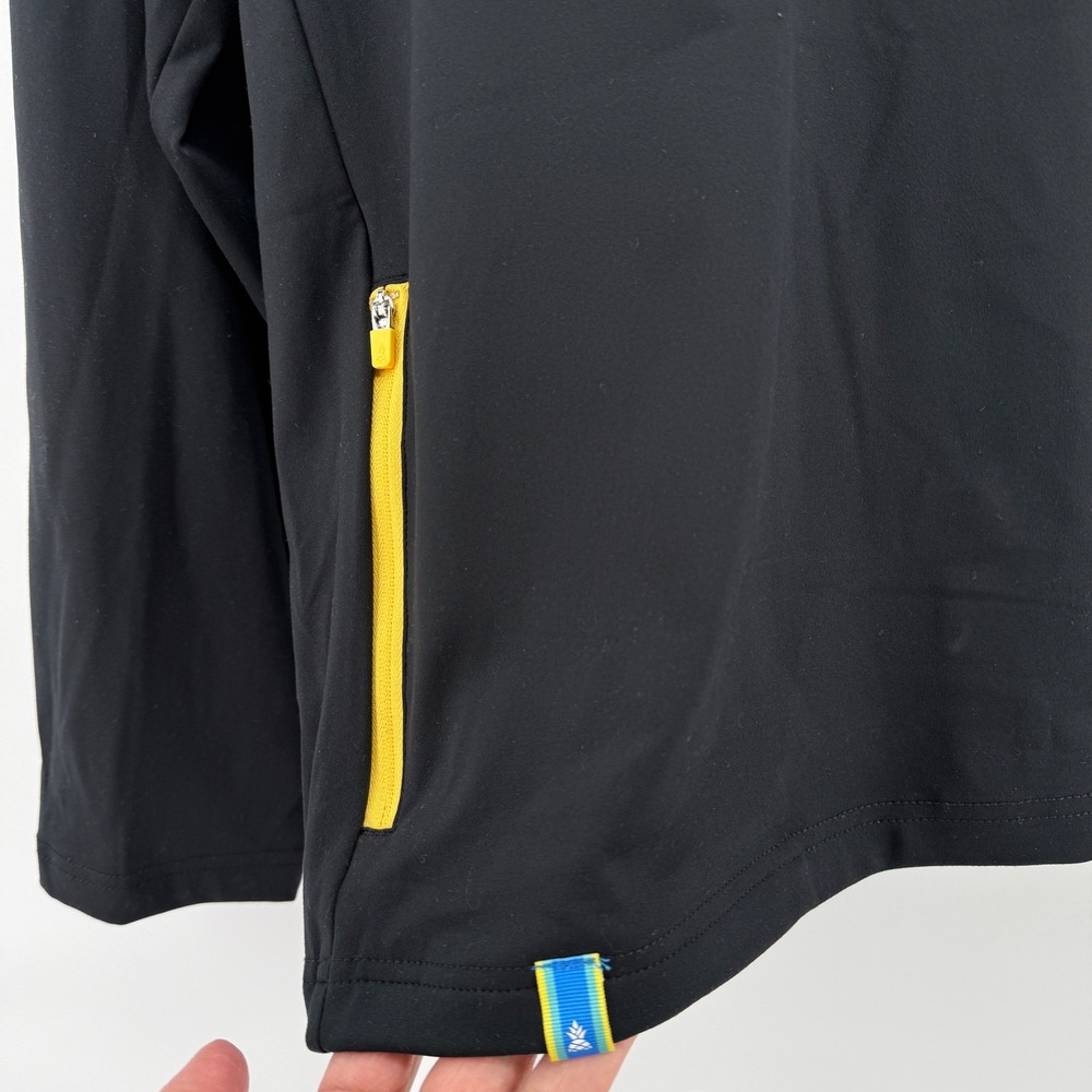 Chubbies Men Black 1/4 Zip Long Sleeve Pullover Sweatshirt Size Large Hiking NEW - Picture 8 of 14